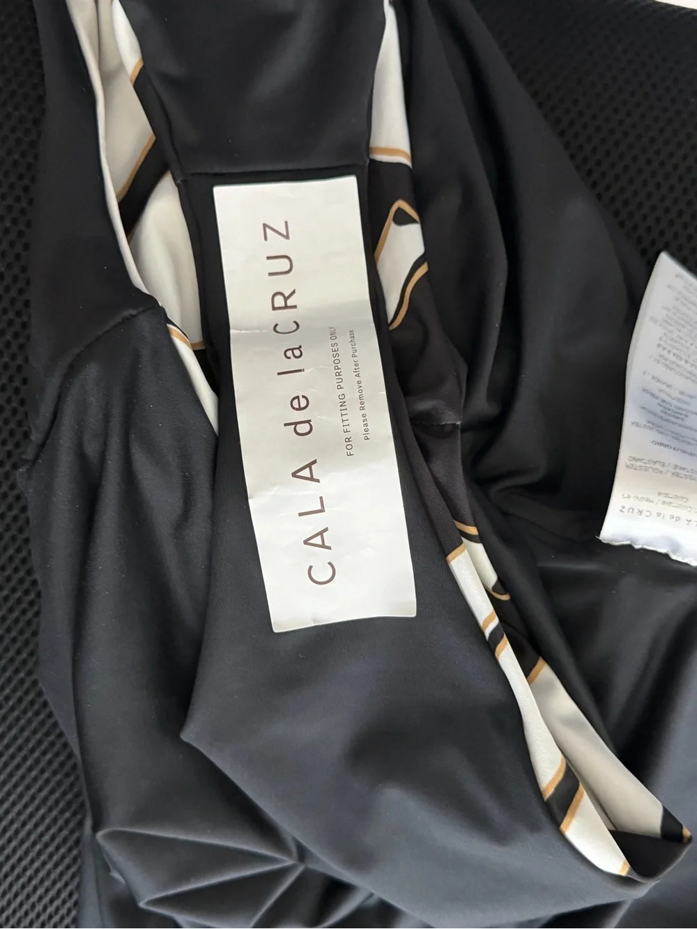 Cala de la Cruz x Anthropologie Giocomo Black & White Tropical Print Swimsuit